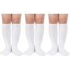 image:imageAmerican Trends Kids Toddler Soccer Socks Youth Baseball Softball Football Socks Knee High Accessories for Girls3 Pack White