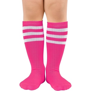 image:imageAmerican Trends Kids Toddler Soccer Socks Youth Baseball Softball Football Socks Knee High Accessories for Girls1 Pack Peach Pink White