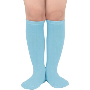 image:imageAmerican Trends Kids Toddler Soccer Socks Youth Baseball Softball Football Socks Knee High Accessories for Girls1 Pack Pure Lake Blue