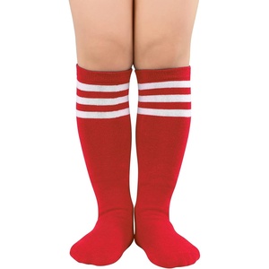 image:imageAmerican Trends Kids Toddler Soccer Socks Youth Baseball Softball Football Socks Knee High Accessories for Girls1 Pack Red White