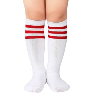 image:imageAmerican Trends Kids Toddler Soccer Socks Youth Baseball Softball Football Socks Knee High Accessories for Girls1 Pack White Red