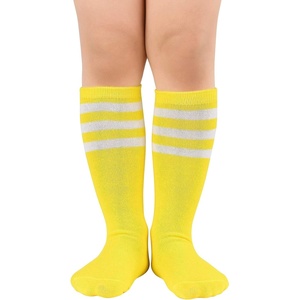 image:imageAmerican Trends Kids Toddler Soccer Socks Youth Baseball Softball Football Socks Knee High Accessories for Girls1 Pack Yellow White