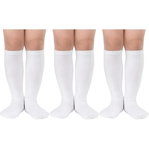 image:imageAmerican Trends Kids Toddler Soccer Socks Youth Baseball Softball Football Socks Knee High Accessories for Girls3 Pack White