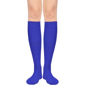image:imageAmerican Trends Womens Knee High Sock Solid Color Long Tube SockBreathable High Socks for Athletic Halloween amp Daily Wear1 Pack Blue