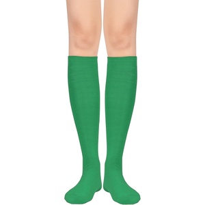 image:imageAmerican Trends Womens Knee High Sock Solid Color Long Tube SockBreathable High Socks for Athletic Halloween amp Daily Wear1 Pack Green