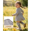 image:imageAmerican Trends Baby Knee High Socks Long Infant Toddler Socks for Baby Girls Bow StockingLight Grey