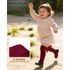 image:imageAmerican Trends Baby Knee High Socks Long Infant Toddler Socks for Baby Girls Bow StockingWine