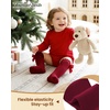 image:imageAmerican Trends Baby Knee High Socks Long Infant Toddler Socks for Baby Girls Bow StockingWine