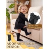 image:imageAmerican Trends Baby Knee High Socks for Toddler Girls Soft Cotton Anti Slip Long Baby Socks with GripBlack