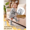 image:imageAmerican Trends Baby Knee High Socks for Toddler Girls Soft Cotton Anti Slip Long Baby Socks with GripGrey
