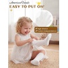 image:imageAmerican Trends Baby Knee High Socks for Toddler Girls Soft Cotton Anti Slip Long Baby Socks with GripWhite