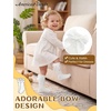 image:imageAmerican Trends Baby Knee High Socks for Toddler Girls Soft Cotton Anti Slip Long Baby Socks with GripWhite