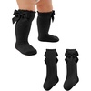 image:imageAmerican Trends Baby Knee High Socks Long Infant Toddler Socks for Baby Girls Bow StockingBlack