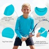 image:imageAmerican Trends Girls Rash Guard UPF 50 Long Sleeve UV Protection Shirts for Girls  Lightweight Quick Dry Sun Shirts 516TBlue