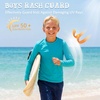 image:imageAmerican Trends Girls Rash Guard UPF 50 Long Sleeve UV Protection Shirts for Girls  Lightweight Quick Dry Sun Shirts 516TBlue