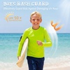 image:imageAmerican Trends Girls Rash Guard UPF 50 Long Sleeve UV Protection Shirts for Girls  Lightweight Quick Dry Sun Shirts 516TNeon Green