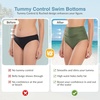 image:imageAmerican Trends High Waisted Bikini Bottoms Ruched Tummy Control Swim Bottom Bathing Suits for WomenArmy Green