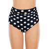 image:imageAmerican Trends High Waisted Bikini Bottoms Ruched Tummy Control Swim Bottom Bathing Suits for WomenBlackwhite Dot