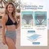 image:imageAmerican Trends High Waisted Bikini Bottoms Ruched Tummy Control Swim Bottom Bathing Suits for WomenBlackwhite Striped
