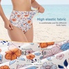 image:imageAmerican Trends High Waisted Bikini Bottoms Ruched Tummy Control Swim Bottom Bathing Suits for WomenMultifloral