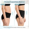 image:imageAmerican Trends High Waisted Bikini Bottoms Ruched Tummy Control Swim Bottom Bathing Suits for WomenNavy Blue