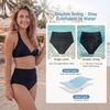 image:imageAmerican Trends High Waisted Bikini Bottoms Ruched Tummy Control Swim Bottom Bathing Suits for WomenSolid Black