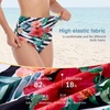 image:imageAmerican Trends High Waisted Bikini Bottoms Ruched Tummy Control Swim Bottom Bathing Suits for WomenStriped Floral