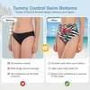 image:imageAmerican Trends High Waisted Bikini Bottoms Ruched Tummy Control Swim Bottom Bathing Suits for WomenStriped Floral