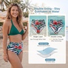 image:imageAmerican Trends High Waisted Bikini Bottoms Ruched Tummy Control Swim Bottom Bathing Suits for WomenStriped Floral