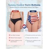image:imageAmerican Trends High Waisted Bikini Bottoms Ruched Tummy Control Swim Bottom Bathing Suits for WomenUsa