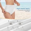 image:imageAmerican Trends High Waisted Bikini Bottoms Ruched Tummy Control Swim Bottom Bathing Suits for WomenWhite