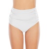 image:imageAmerican Trends High Waisted Bikini Bottoms Ruched Tummy Control Swim Bottom Bathing Suits for WomenWhite