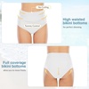 image:imageAmerican Trends High Waisted Bikini Bottoms Ruched Tummy Control Swim Bottom Bathing Suits for WomenWhite