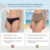 image:imageAmerican Trends High Waisted Bikini Bottoms Ruched Tummy Control Swim Bottom Bathing Suits for WomenYellow Leopard