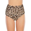 image:imageAmerican Trends High Waisted Bikini Bottoms Ruched Tummy Control Swim Bottom Bathing Suits for WomenYellow Leopard