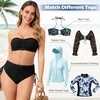 image:imageAmerican Trends High Waisted Bikini Bottoms for Women Tummy Control Swimsuits Bottoms Full Coverage Bathing Suit BottomLeopard Print