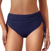 image:imageAmerican Trends High Waisted Bikini Bottoms for Women Tummy Control Swimsuits Bottoms Full Coverage Bathing Suit BottomNavy Blue