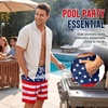 image:imageAmerican Trends Mens Swim Trunks with Compression Liner Board Shorts for Men Quick Dry Swimsuits Bathing Suit Swimwear9 American Flag