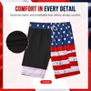 image:imageAmerican Trends Mens Swim Trunks with Compression Liner Board Shorts for Men Quick Dry Swimsuits Bathing Suit Swimwear9 American Flag