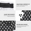 image:imageAmerican Trends Mens Swim Trunks with Compression Liner Board Shorts for Men Quick Dry Swimsuits Bathing Suit Swimwear9 Black White American Flag