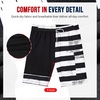 image:imageAmerican Trends Mens Swim Trunks with Compression Liner Board Shorts for Men Quick Dry Swimsuits Bathing Suit Swimwear9 Black White American Flag