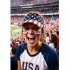 image:imageStructured Brim QuickDry Sun Visor HatLightweight Sun Protection Sports Visor for Running Golf Tennis WomenAmerican Flag