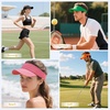 image:imageStructured Brim QuickDry Sun Visor HatLightweight Sun Protection Sports Visor for Running Golf Tennis WomenBlue