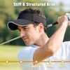 image:imageStructured Brim QuickDry Sun Visor HatLightweight Sun Protection Sports Visor for Running Golf Tennis WomenGreen