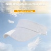 image:imageStructured Brim QuickDry Sun Visor HatLightweight Sun Protection Sports Visor for Running Golf Tennis WomenYellow
