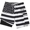 image:imageAmerican Trends Mens Swim Trunks with Compression Liner Board Shorts for Men Quick Dry Swimsuits Bathing Suit Swimwear9 Black White American Flag
