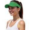 image:imageStructured Brim QuickDry Sun Visor HatLightweight Sun Protection Sports Visor for Running Golf Tennis WomenGreen