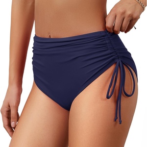 image:imageAmerican Trends High Waisted Bikini Bottoms for Women Tummy Control Swimsuits Bottoms Full Coverage Bathing Suit BottomNavy Blue
