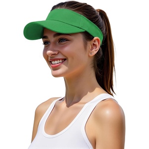 image:imageStructured Brim QuickDry Sun Visor HatLightweight Sun Protection Sports Visor for Running Golf Tennis WomenGreen