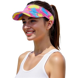 image:imageStructured Brim QuickDry Sun Visor HatLightweight Sun Protection Sports Visor for Running Golf Tennis WomenMulticolor 01